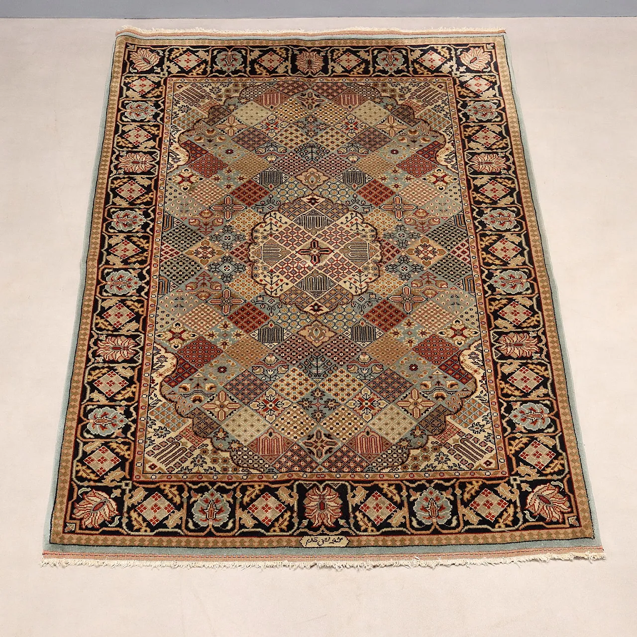 Tabriz rug, cotton and wool, big knot, handmade, 20th century 3