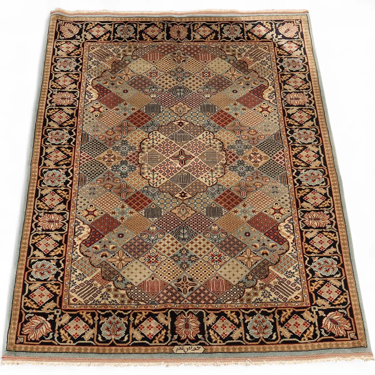 Tabriz rug, cotton and wool, big knot, handmade, 20th century 8