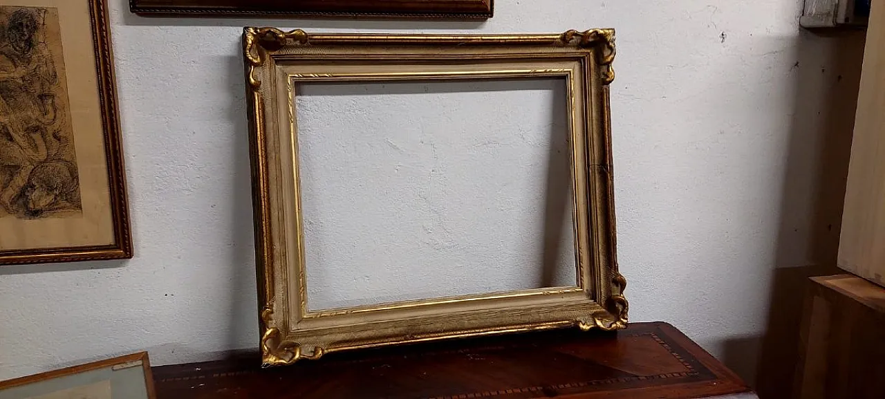 Lacquered and gilded wooden frame, early 20th century 2