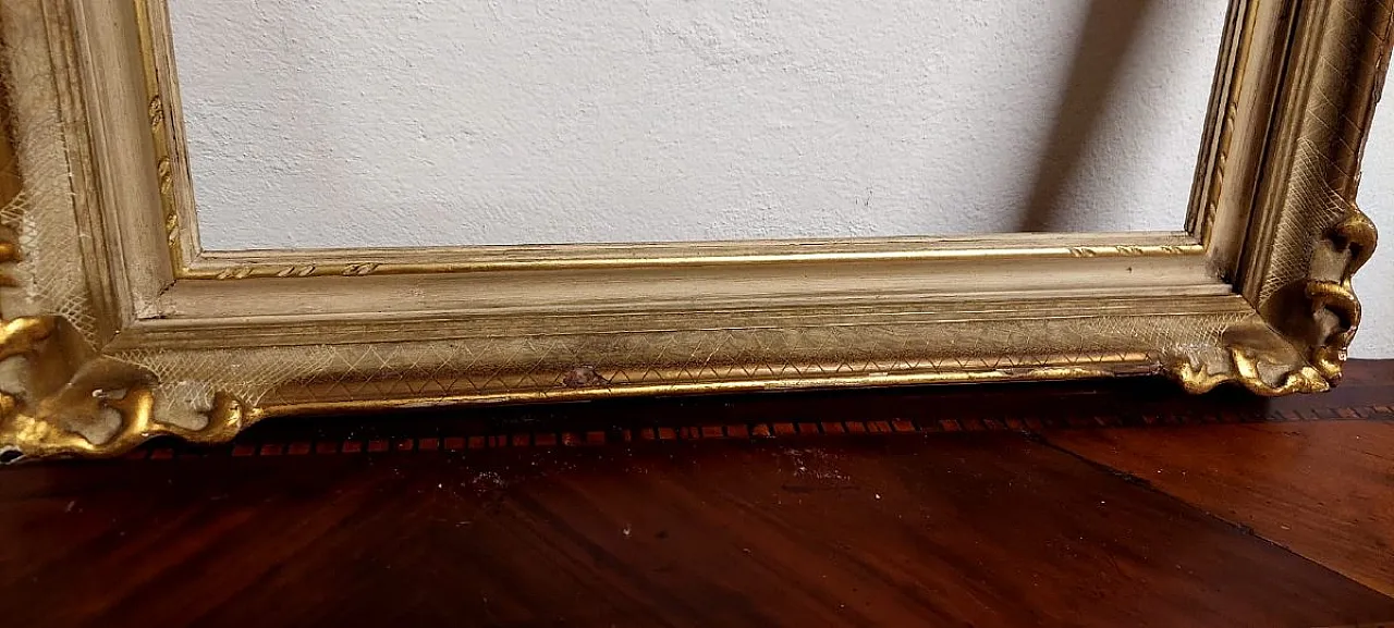 Lacquered and gilded wooden frame, early 20th century 7