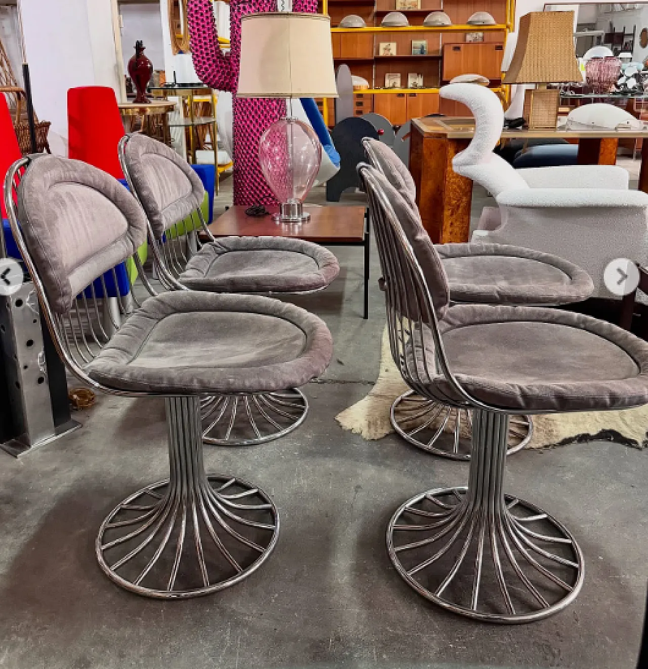 4 Chairs by Gastone Rinaldi for RIMA Padova, 1970s 4