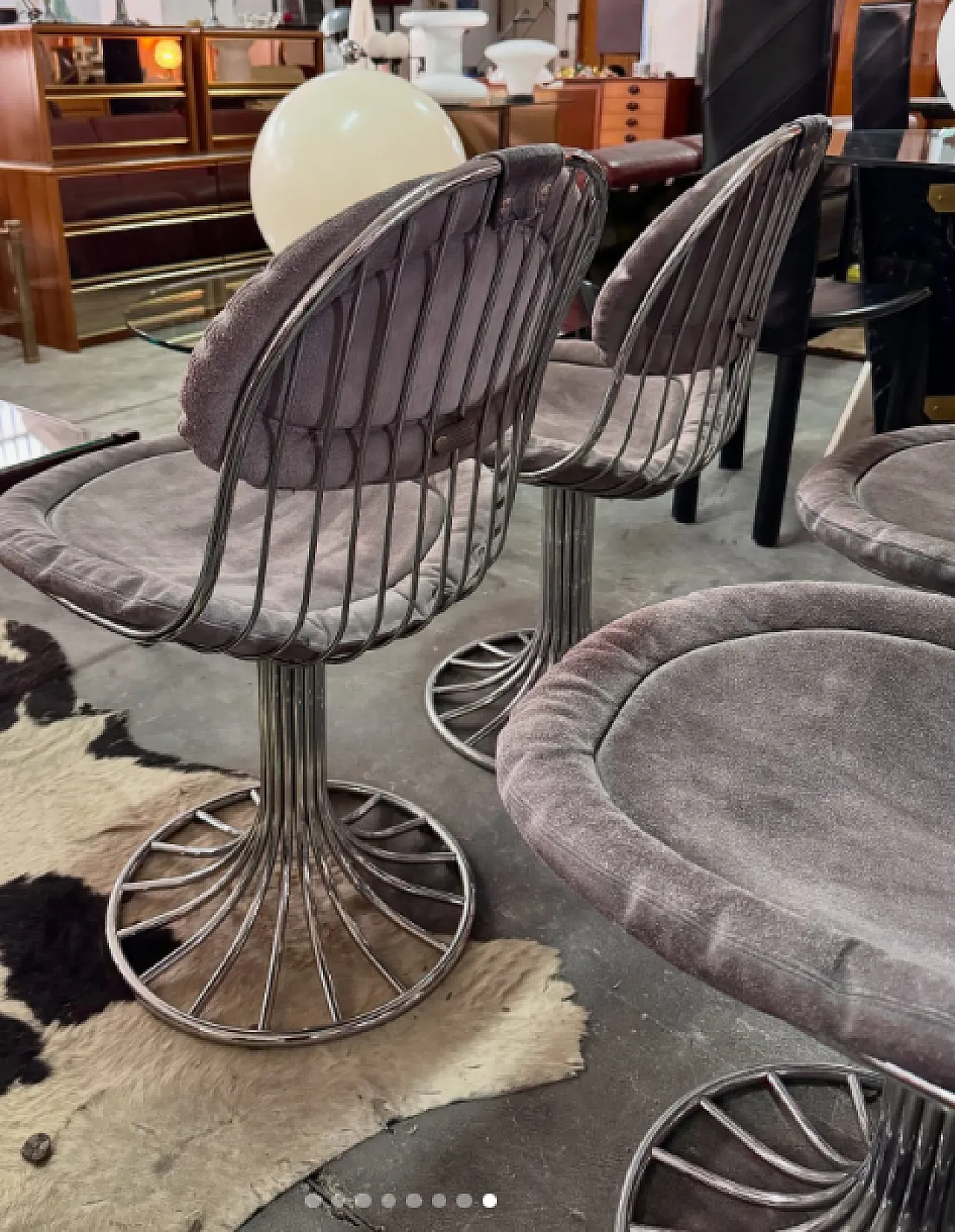 4 Chairs by Gastone Rinaldi for RIMA Padova, 1970s 7