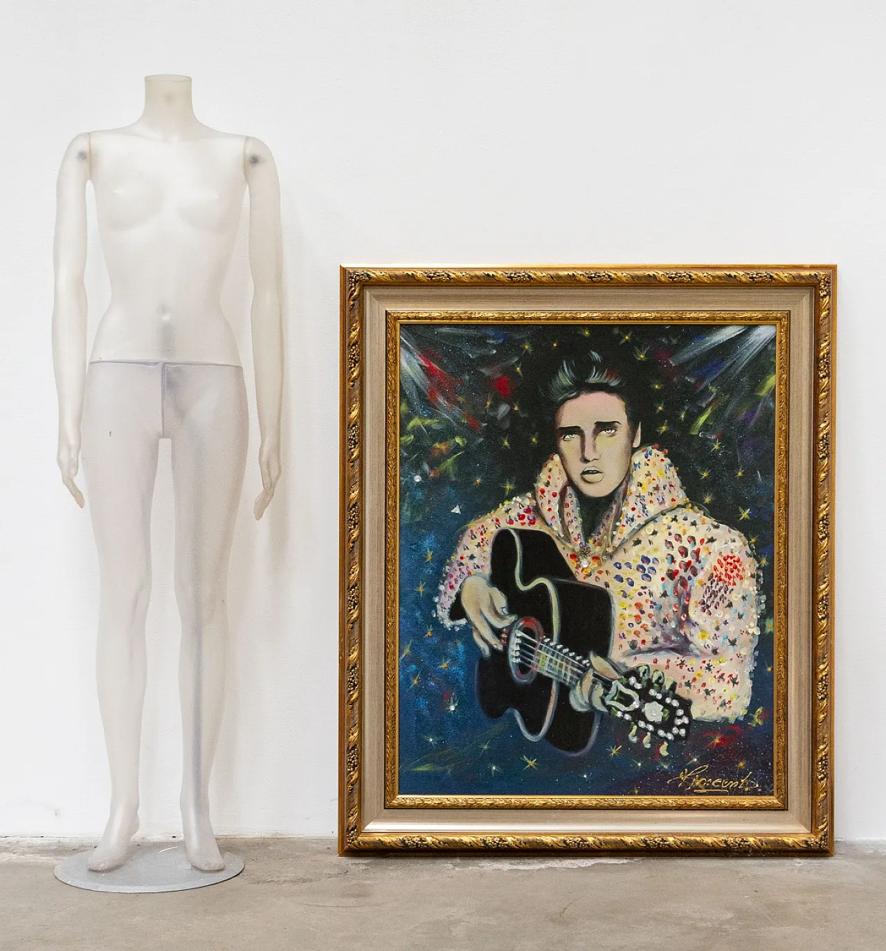 Elvis di Vicent Brunetti, olio su tela, '900 11