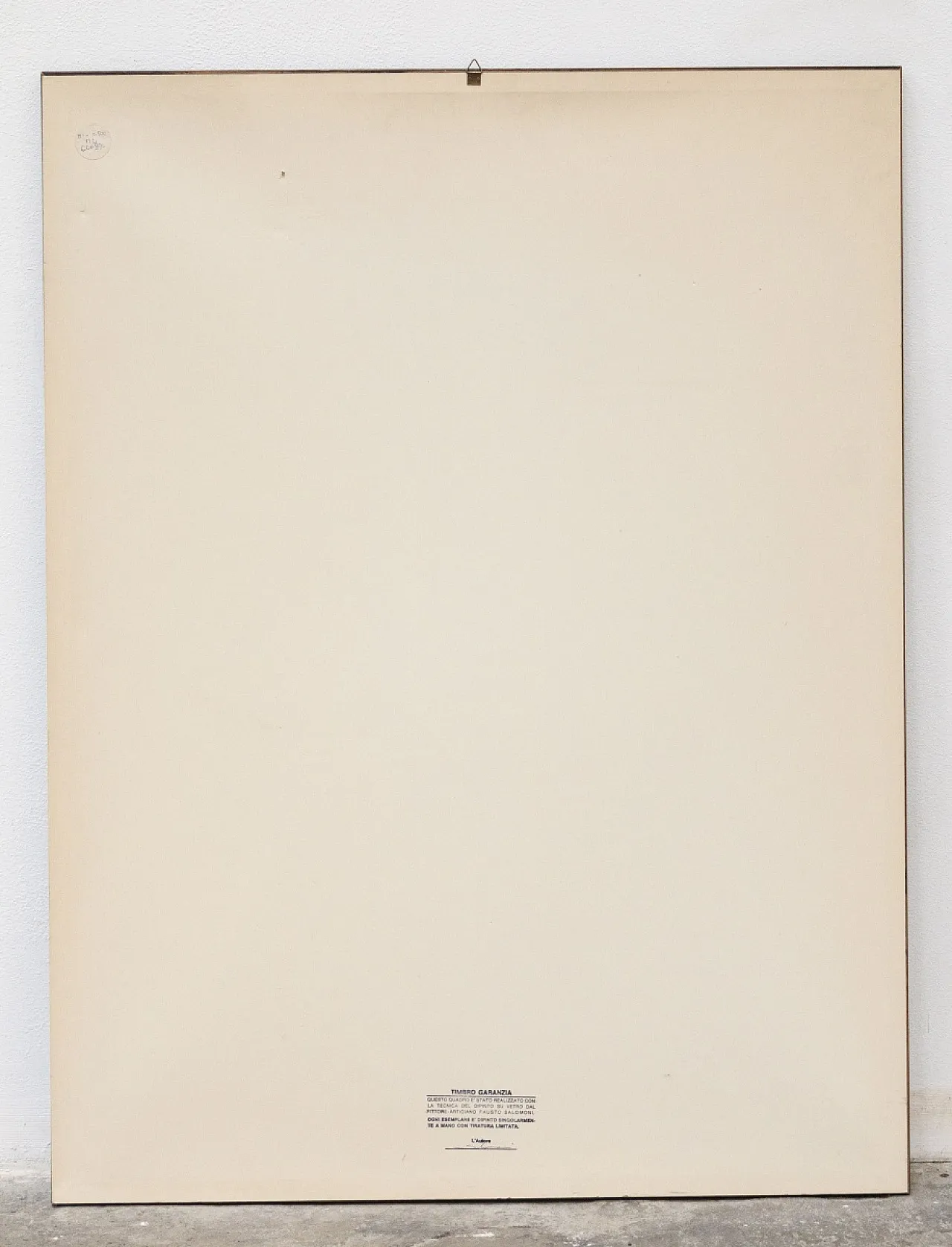 Mistero di Fausto Salomoni, dipinto su vetro, '900 3