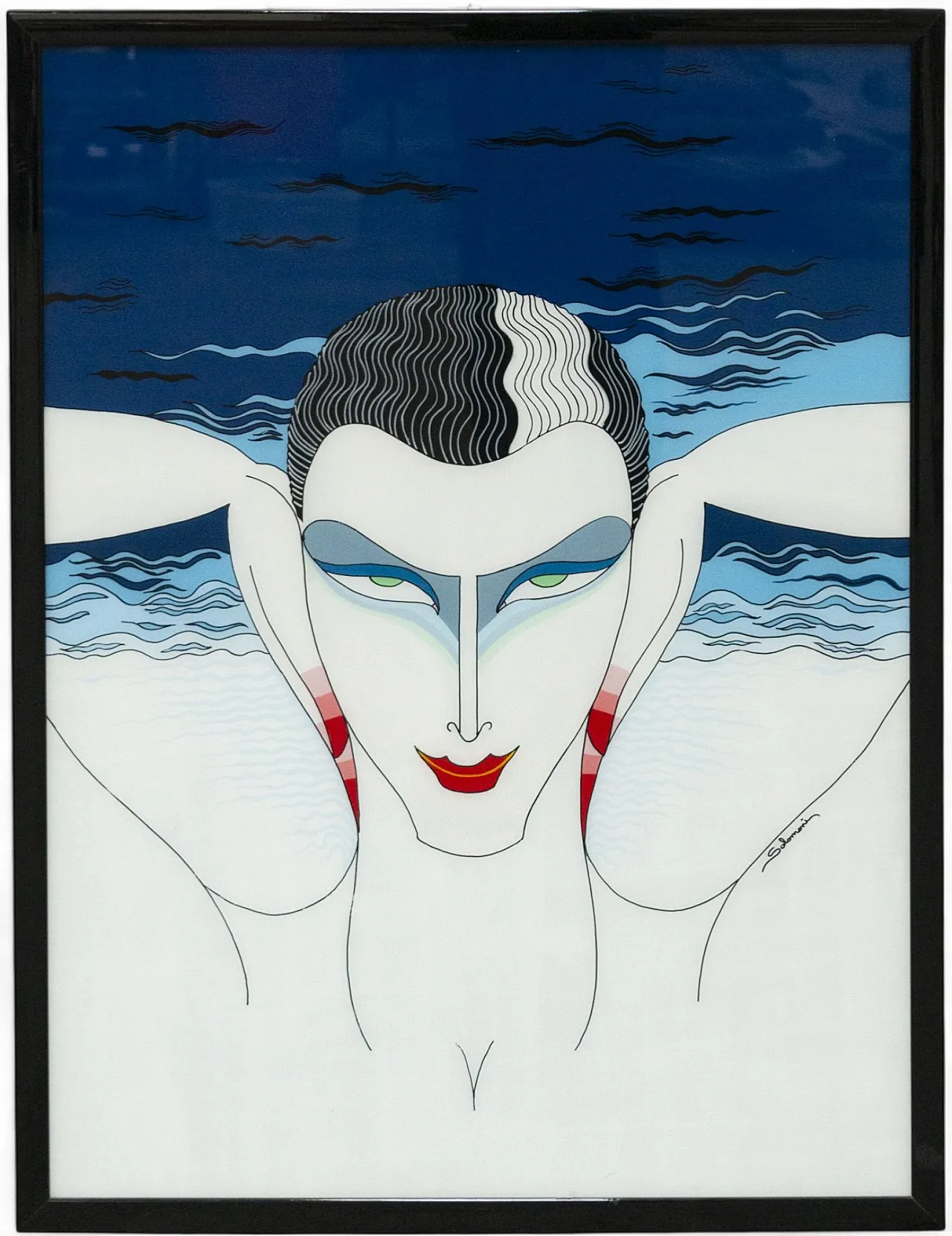 Mistero di Fausto Salomoni, dipinto su vetro, '900 6