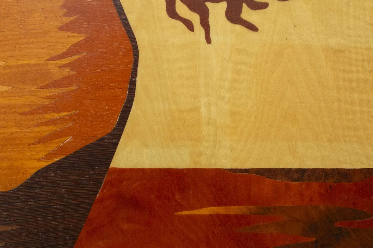 I Girasoli, Quadro intarsiato di Luciano Frigerio, anni '70 3