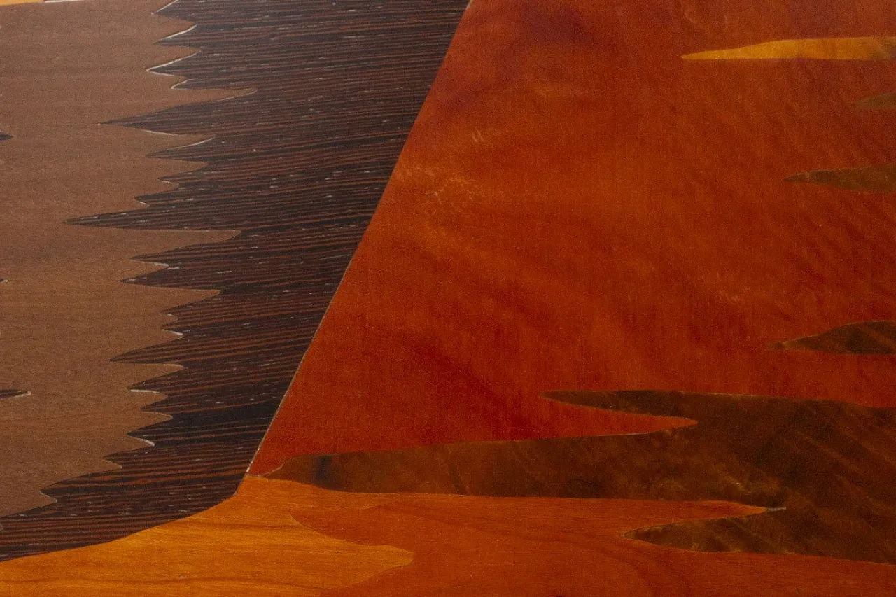 I Girasoli, Quadro intarsiato di Luciano Frigerio, anni '70 4