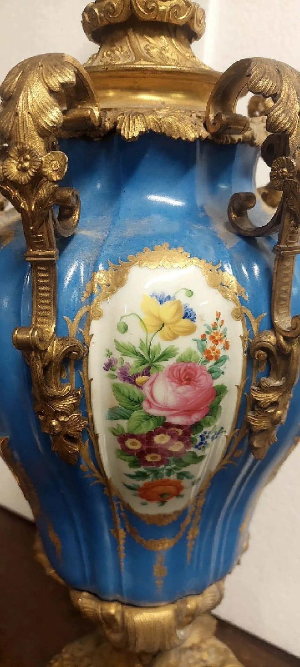 Mercury lamp in Sèvres porcelain and gilded bronze, 19th century 8