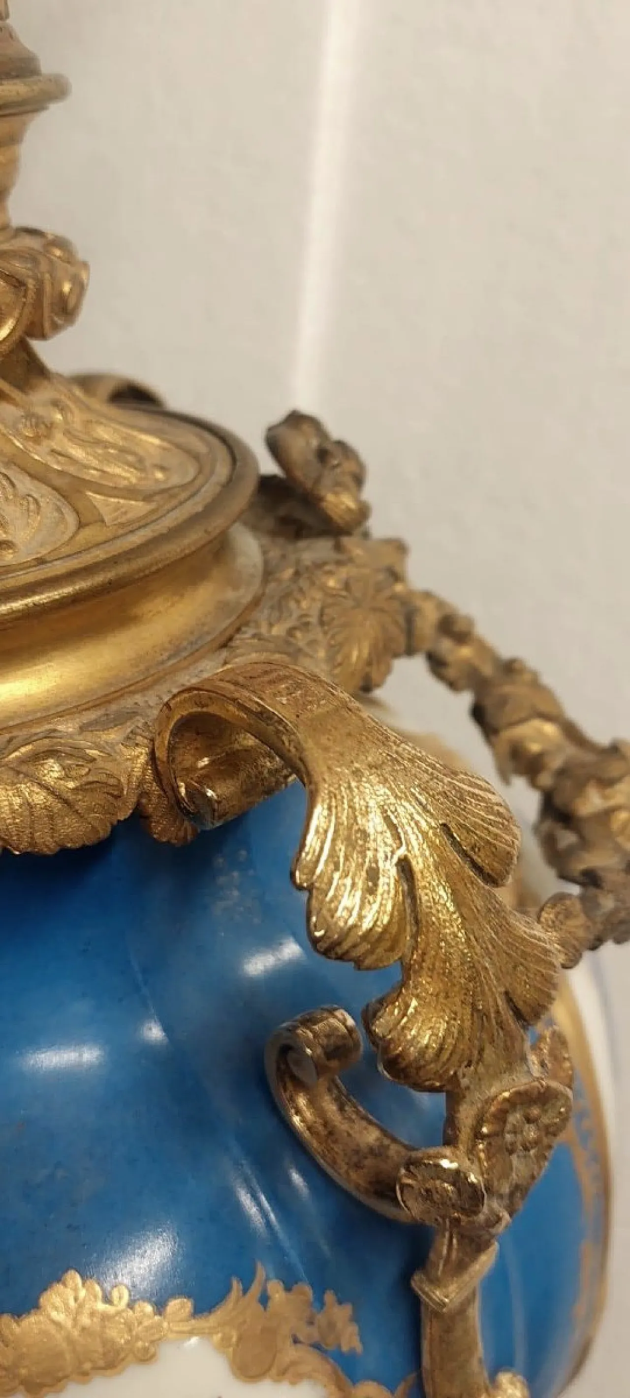 Mercury lamp in Sèvres porcelain and gilded bronze, 19th century 12