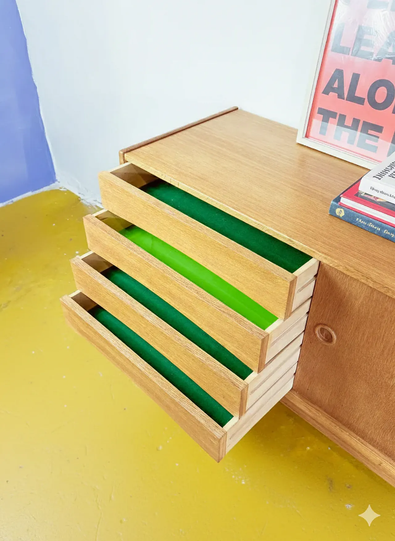 Sideboard by Erik Wørts Swedish Oak, 60s 5