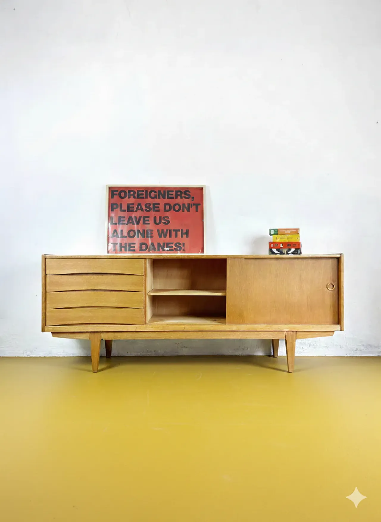 Sideboard by Erik Wørts Swedish Oak, 60s 6