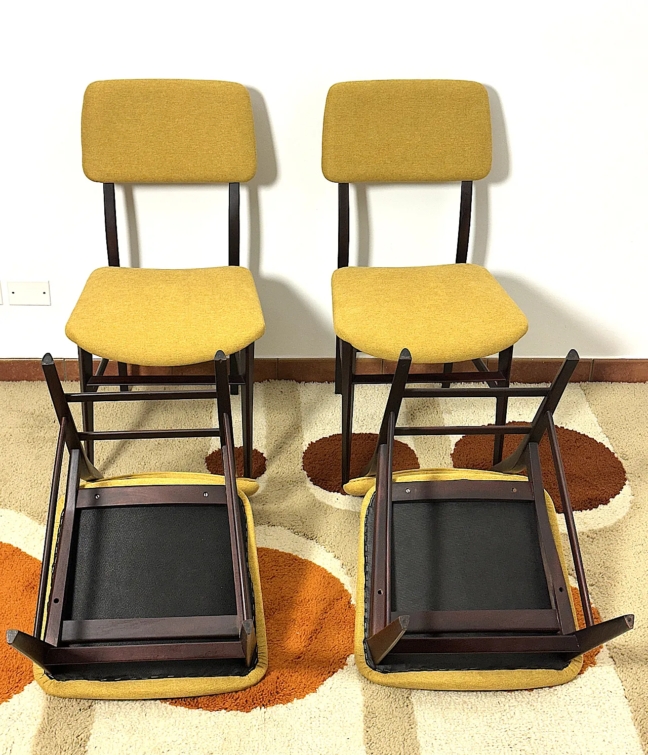 4 teak chairs, 60s 10