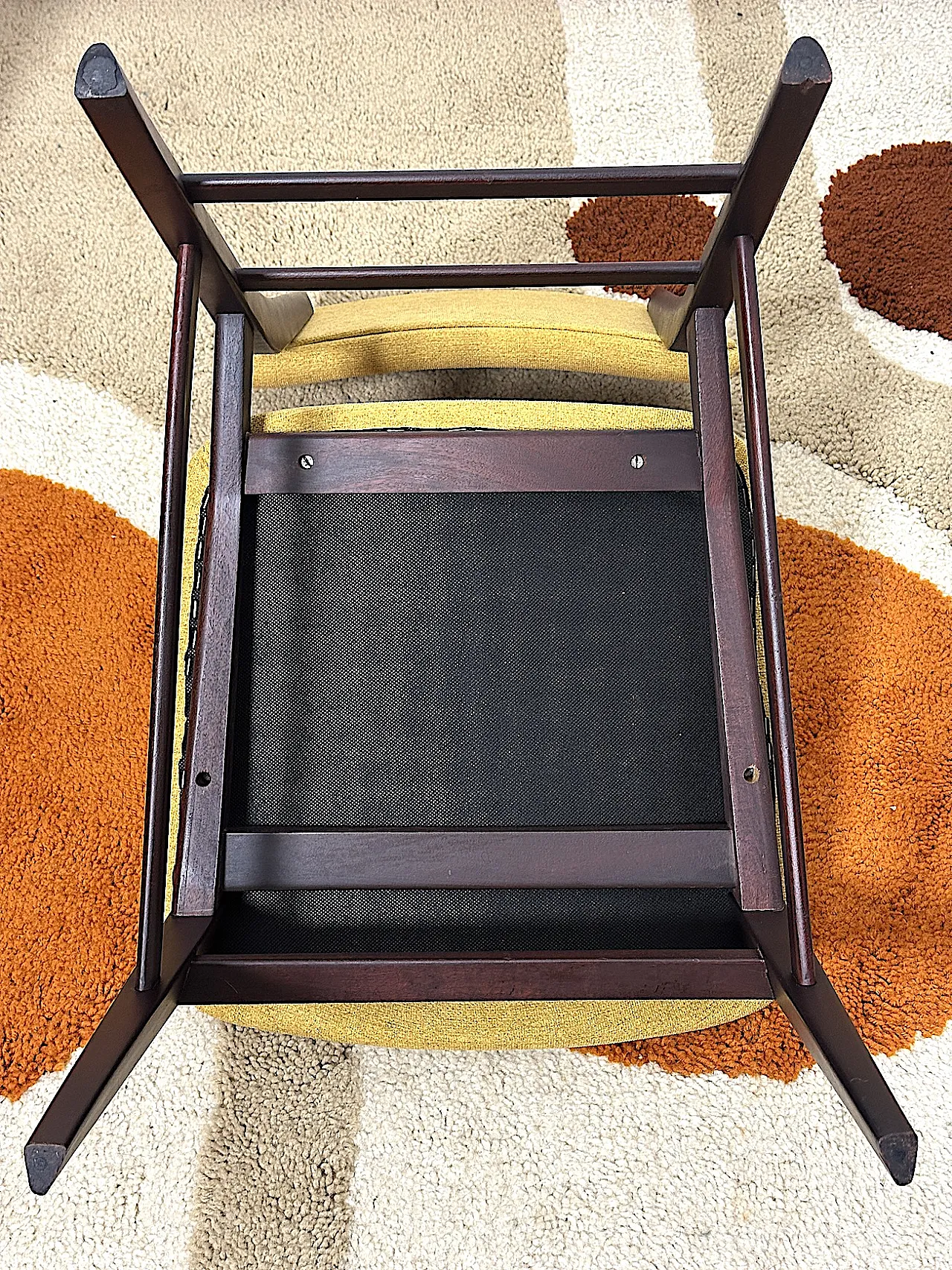 4 teak chairs, 60s 11