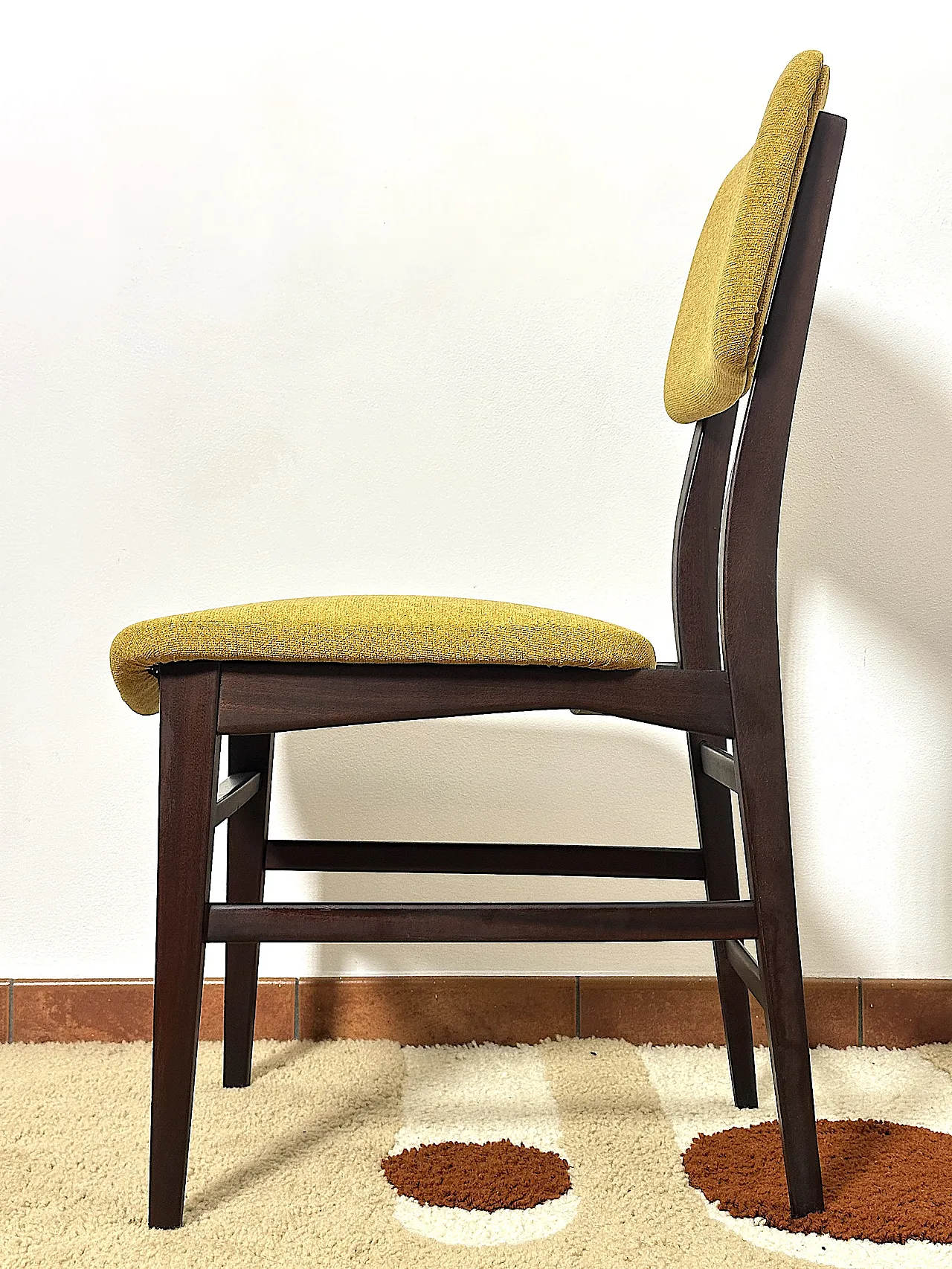 4 teak chairs, 60s 13