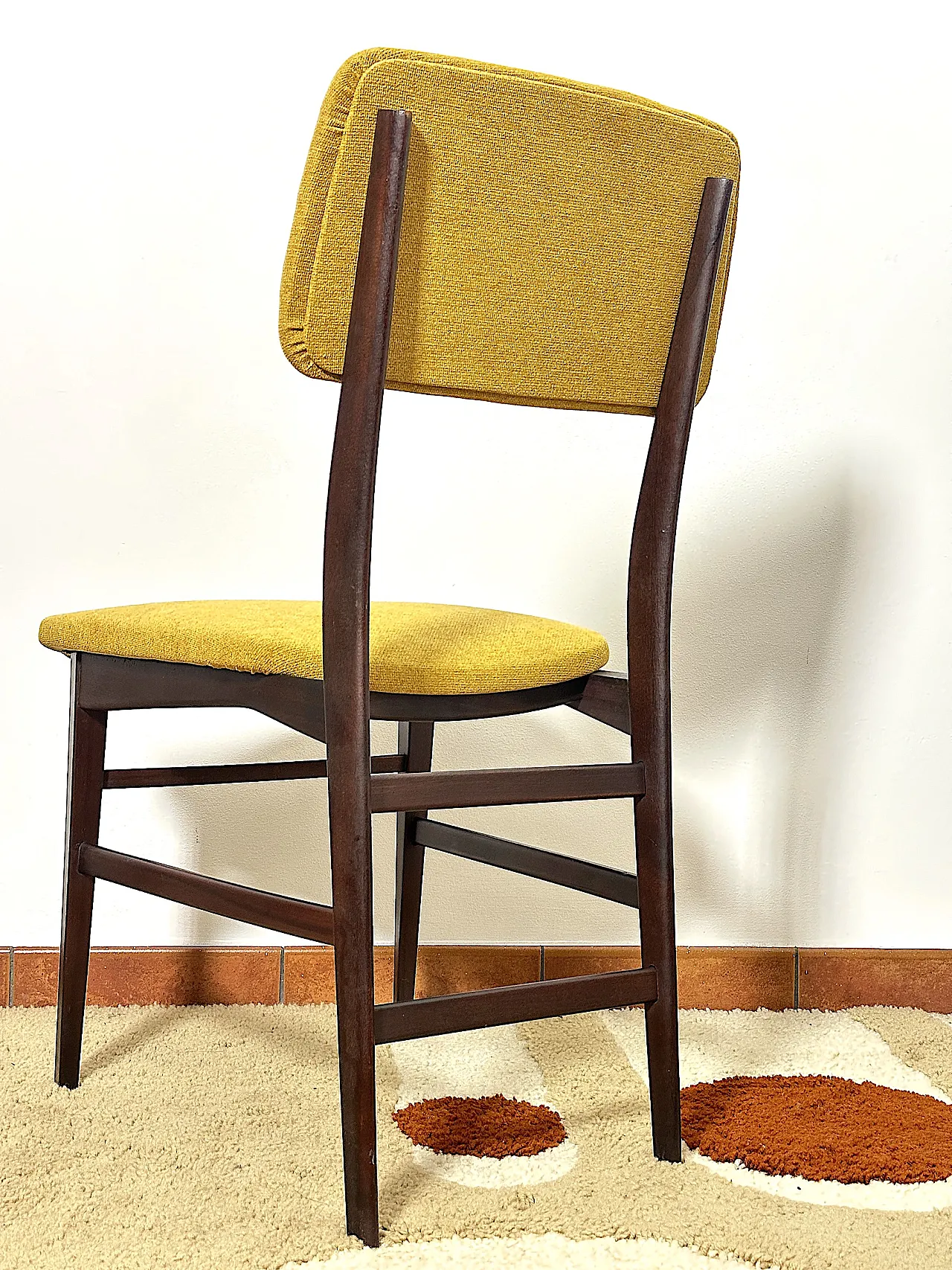 4 teak chairs, 60s 19