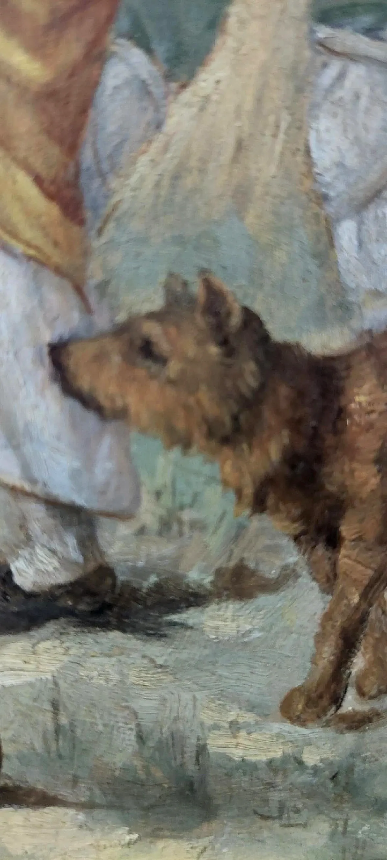 Scena contadina, olio su legno, metà '800 9