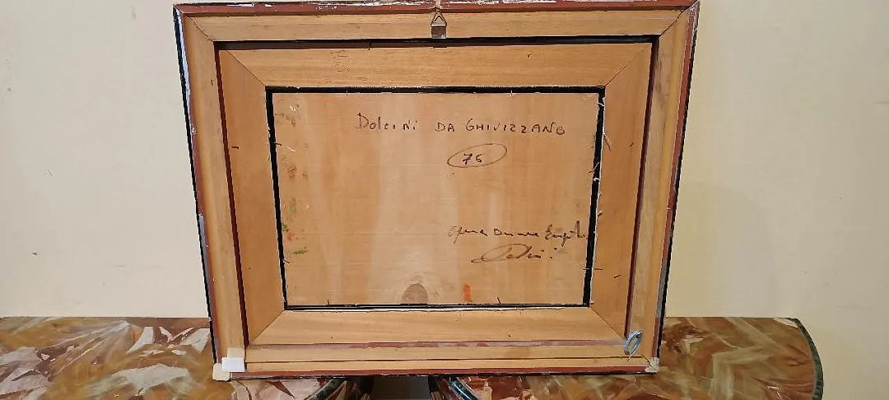 Dipinto olio su tela impressionista, metà '900 7