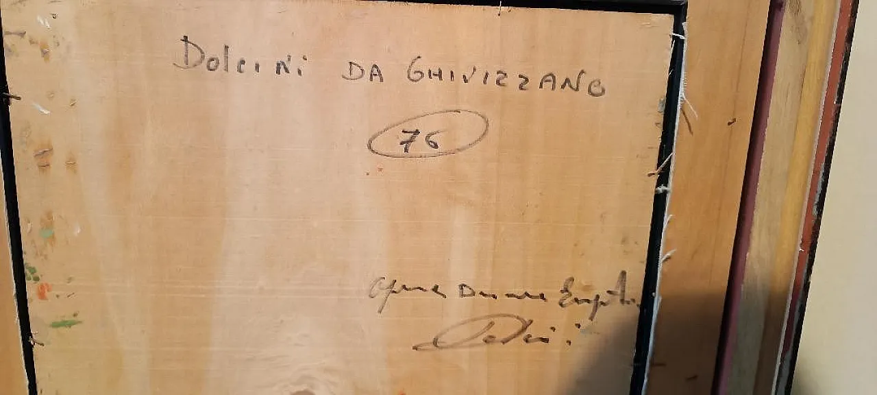 Dipinto olio su tela impressionista, metà '900 8