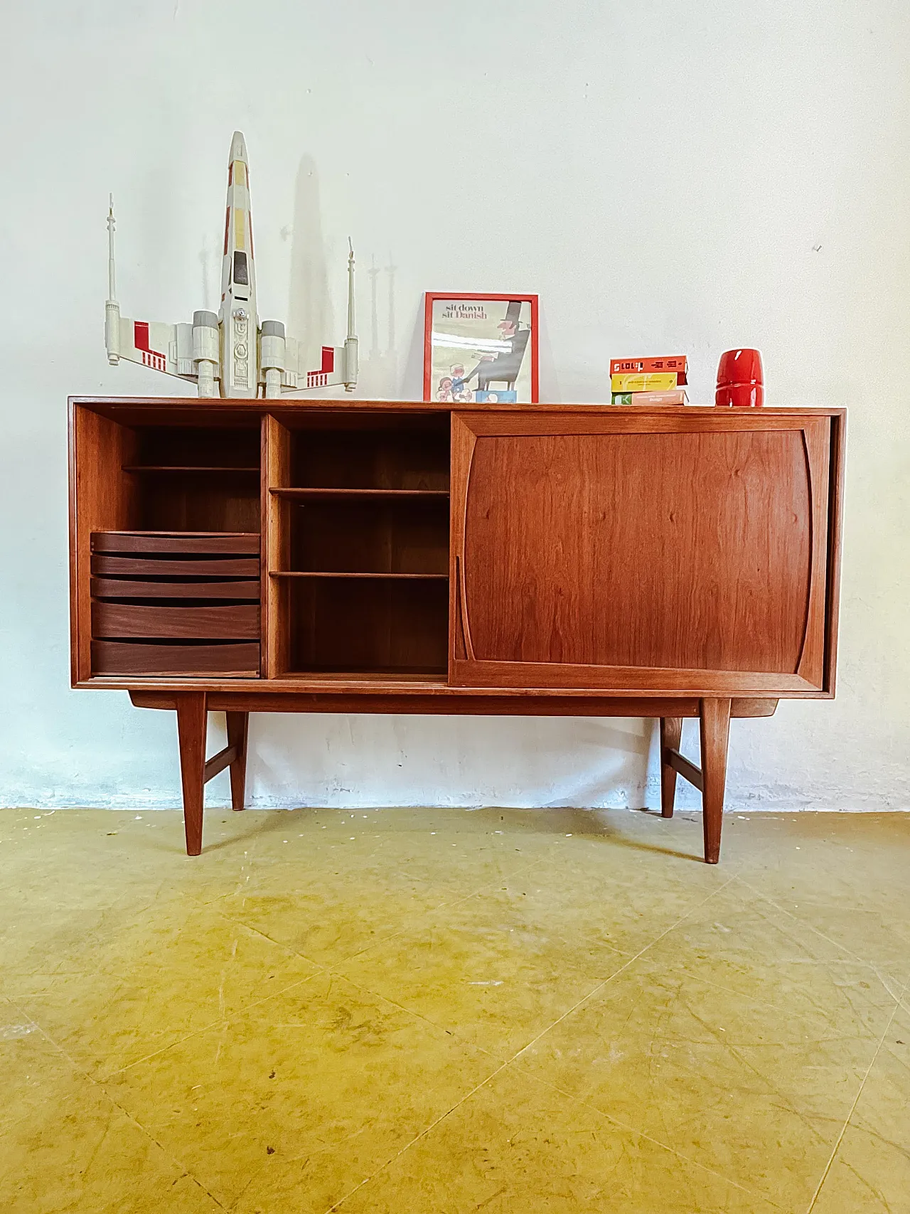 Danish teak sideboard  by Arne Vodder, 50s 4