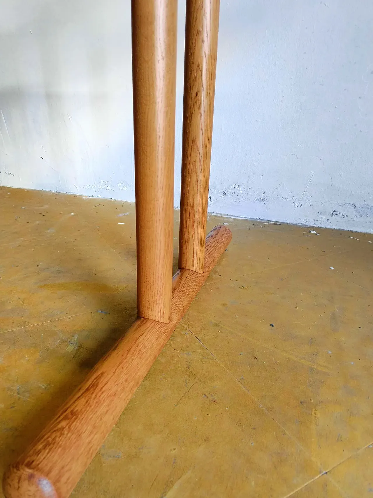 Light Oak Table Central Base Danish, 60s 3