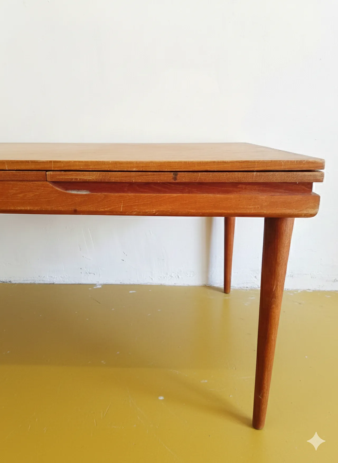 Danish Teak Extendable Rectangular Table, 1960s 4