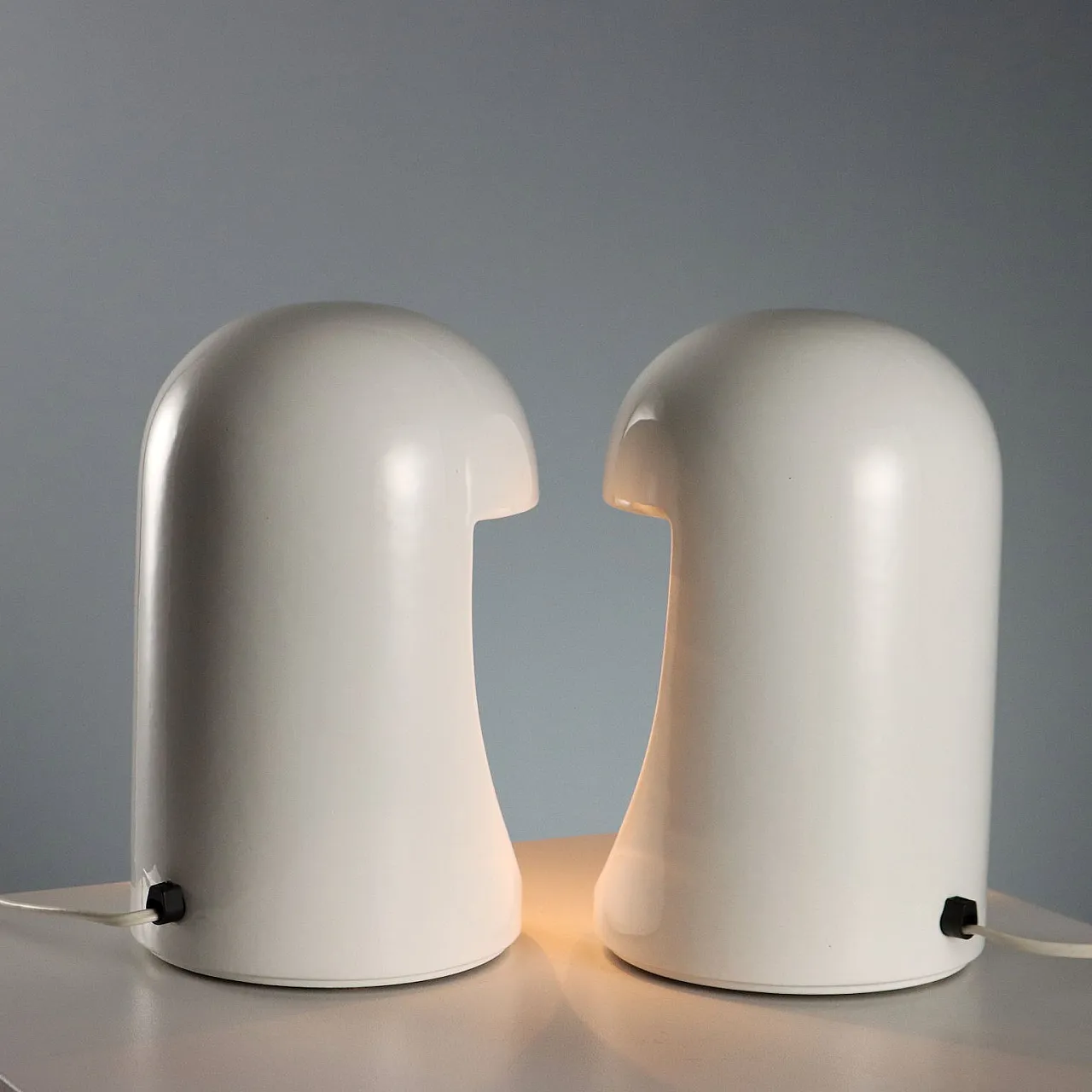 Pair of lamps by Marcello Cuneo for Gabbianelli, 1960s 9