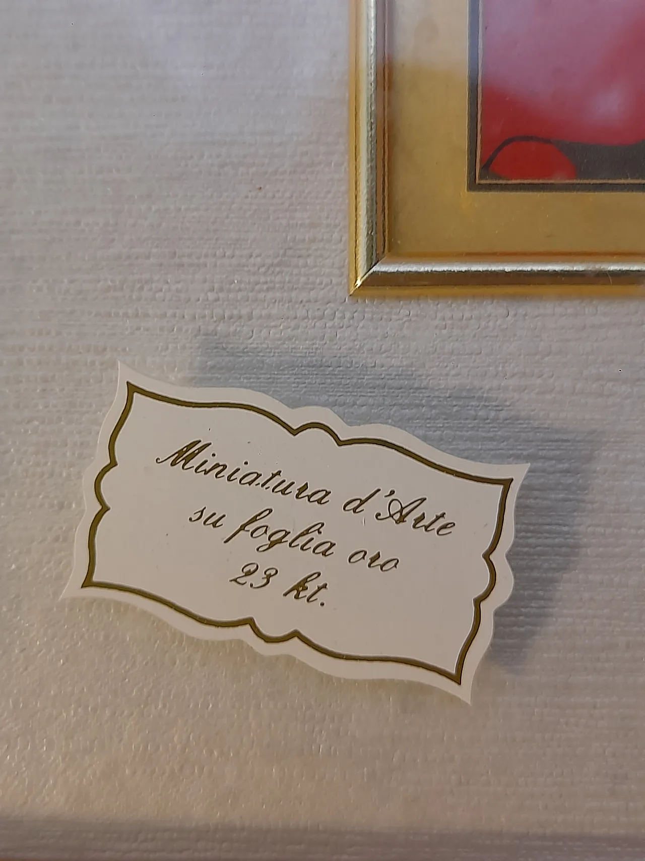 Pictures containing artistic miniatures on gold leaf, 80s 10