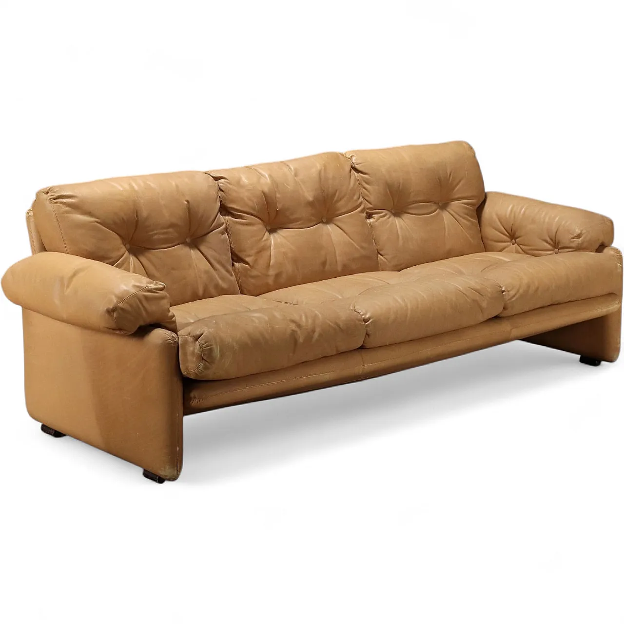 Divano con imbottitura in espanso e rivestimento in pelle, '900 11