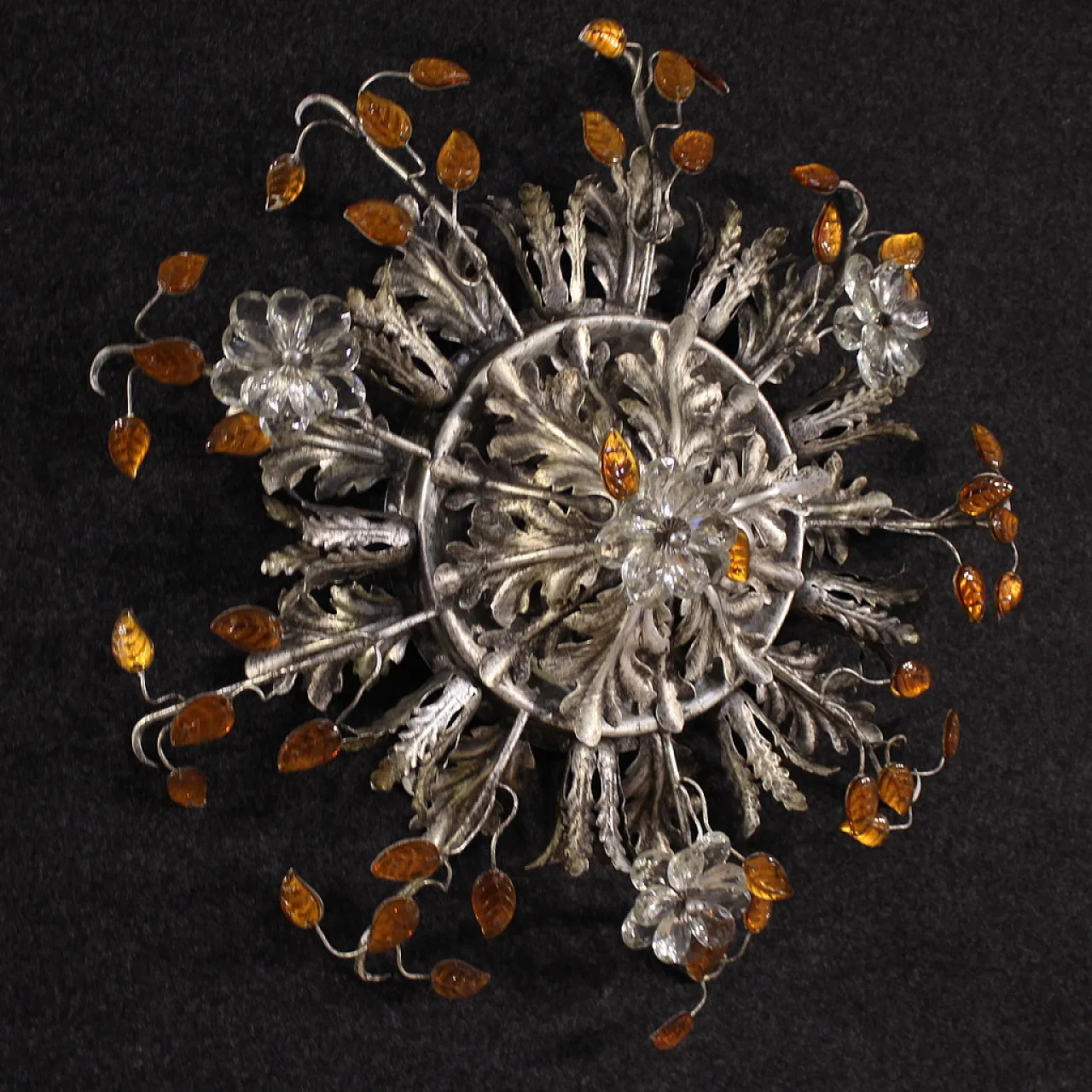 Florentine ceiling light by Banci Firenze, 1970s 1