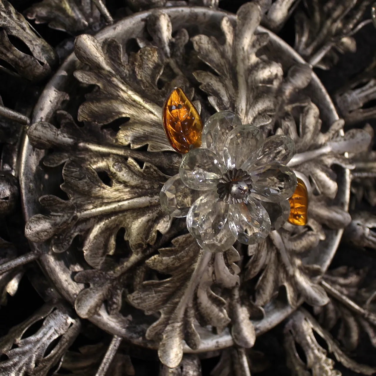 Florentine ceiling light by Banci Firenze, 1970s 4