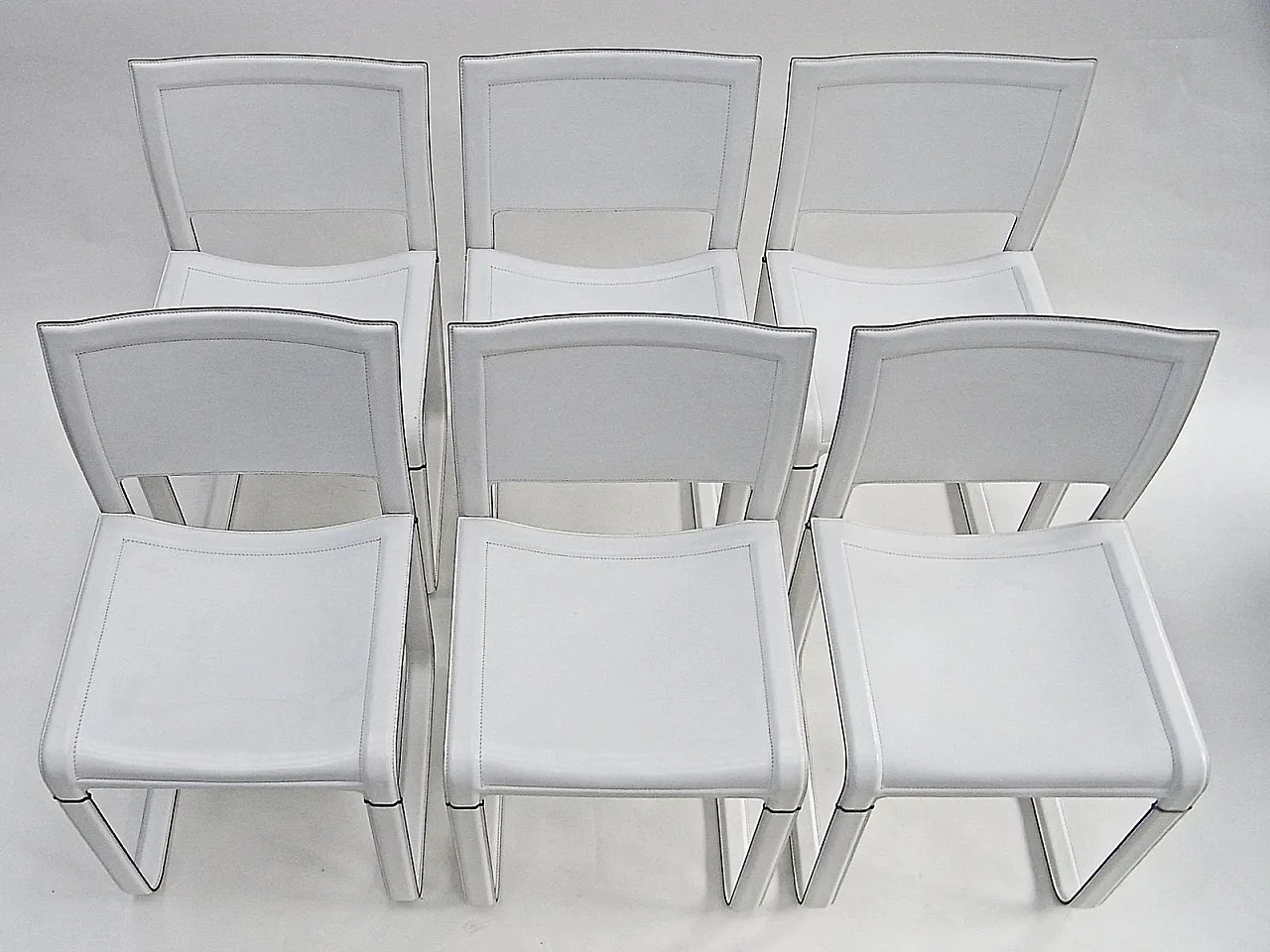6 Sedie Sistina di Tito Agnoli per Matteo Grassi, anni '80 3