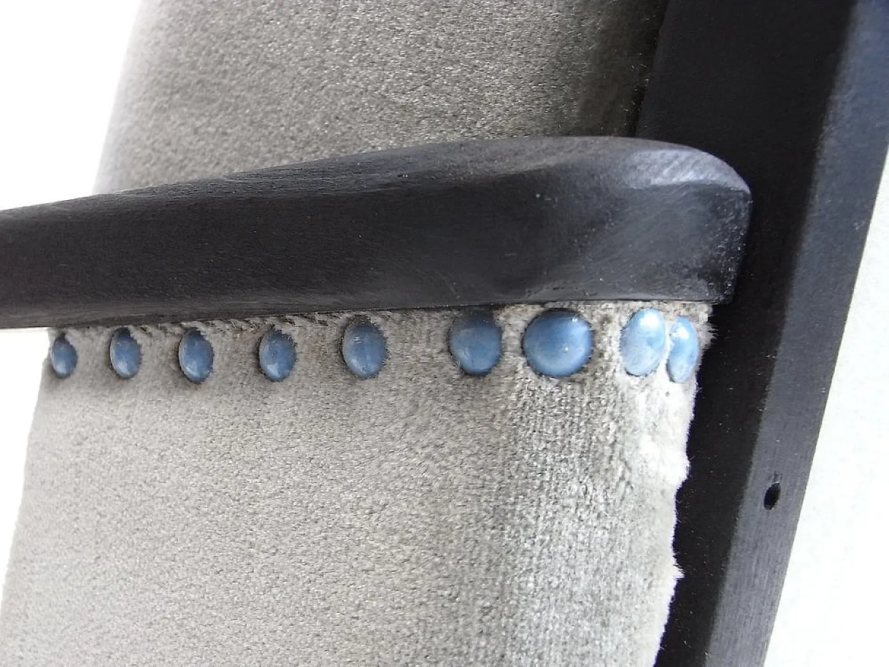 Poltrona Carlo in Velluto con cuscini spring core, metà '900 29