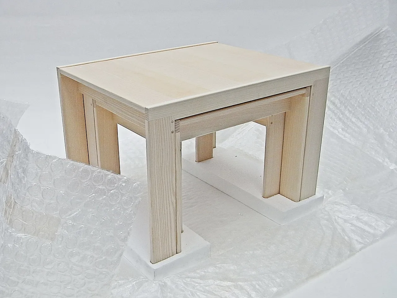 3 Tavolini ad incastro di Afra & Tobia Scarpa per Cassina, anni '90 5