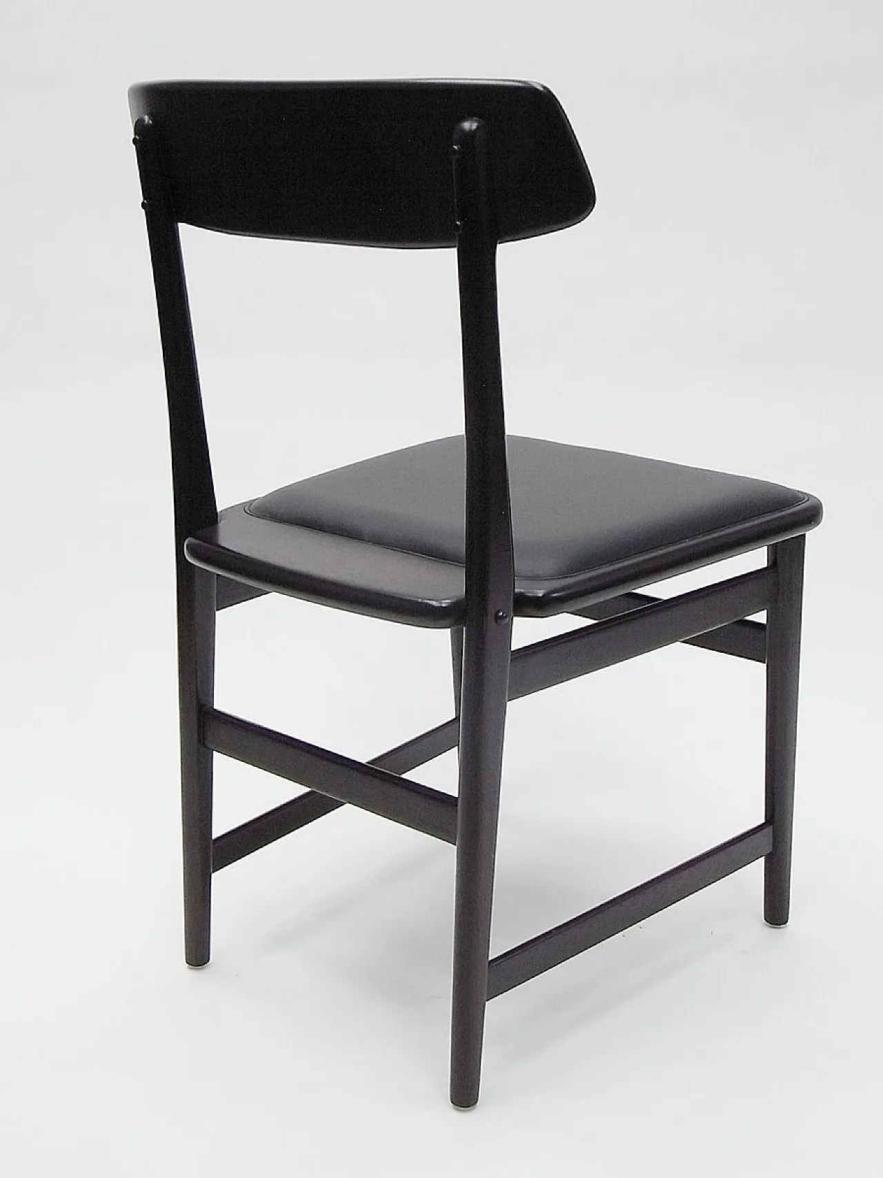 5 Sedie in ciliegio e pelle di S.Rodrigues per Lin Brazil, anni 2000 7