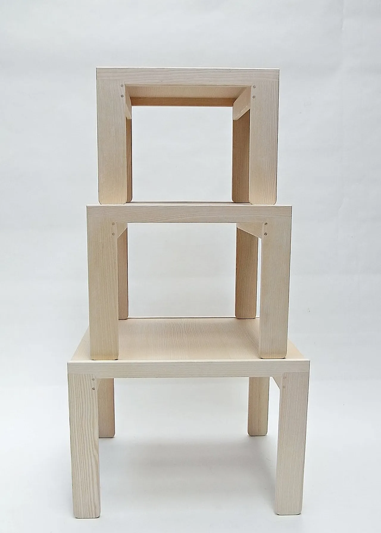 3 Tavolini ad incastro di Afra & Tobia Scarpa per Cassina, anni '90 12