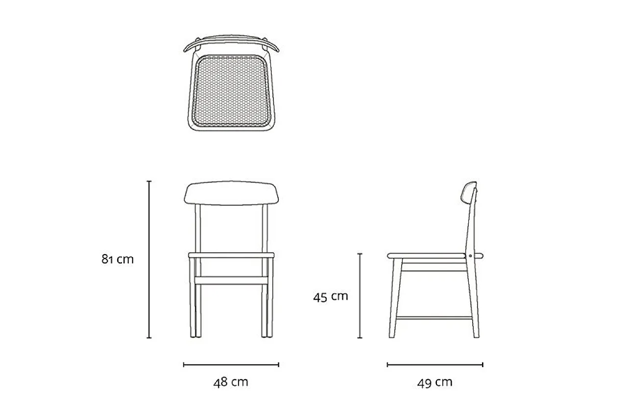 5 Sedie in ciliegio e pelle di S.Rodrigues per Lin Brazil, anni 2000 12