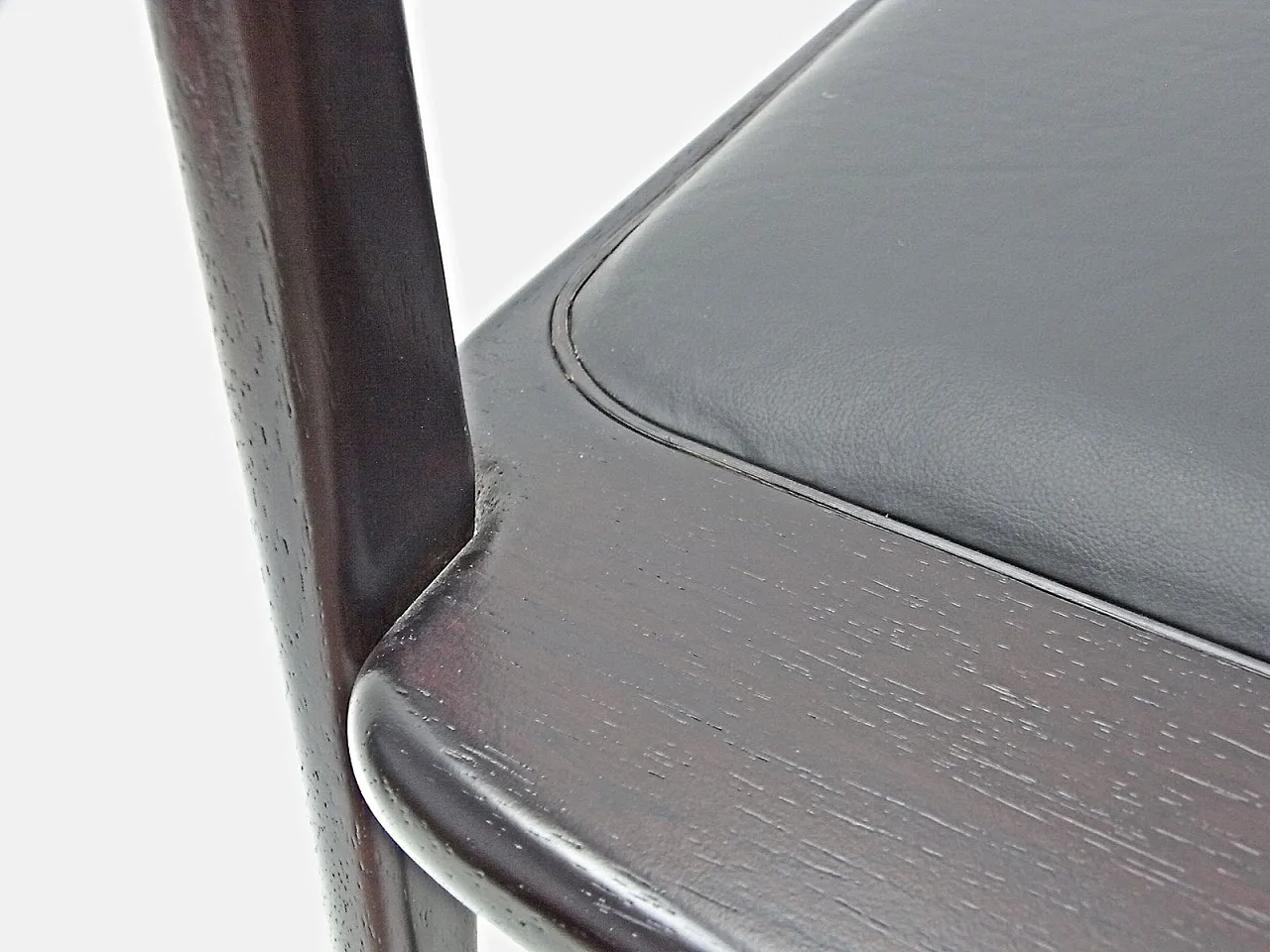 5 Sedie in ciliegio e pelle di S.Rodrigues per Lin Brazil, anni 2000 15