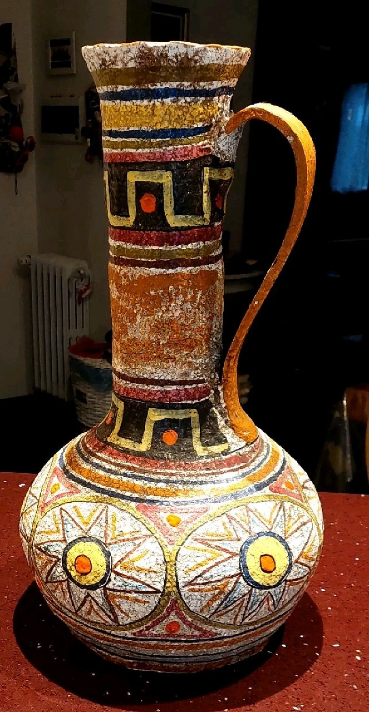 Vaso in ceramica smaltata di Mamma Ró Lucca, fine '900 1