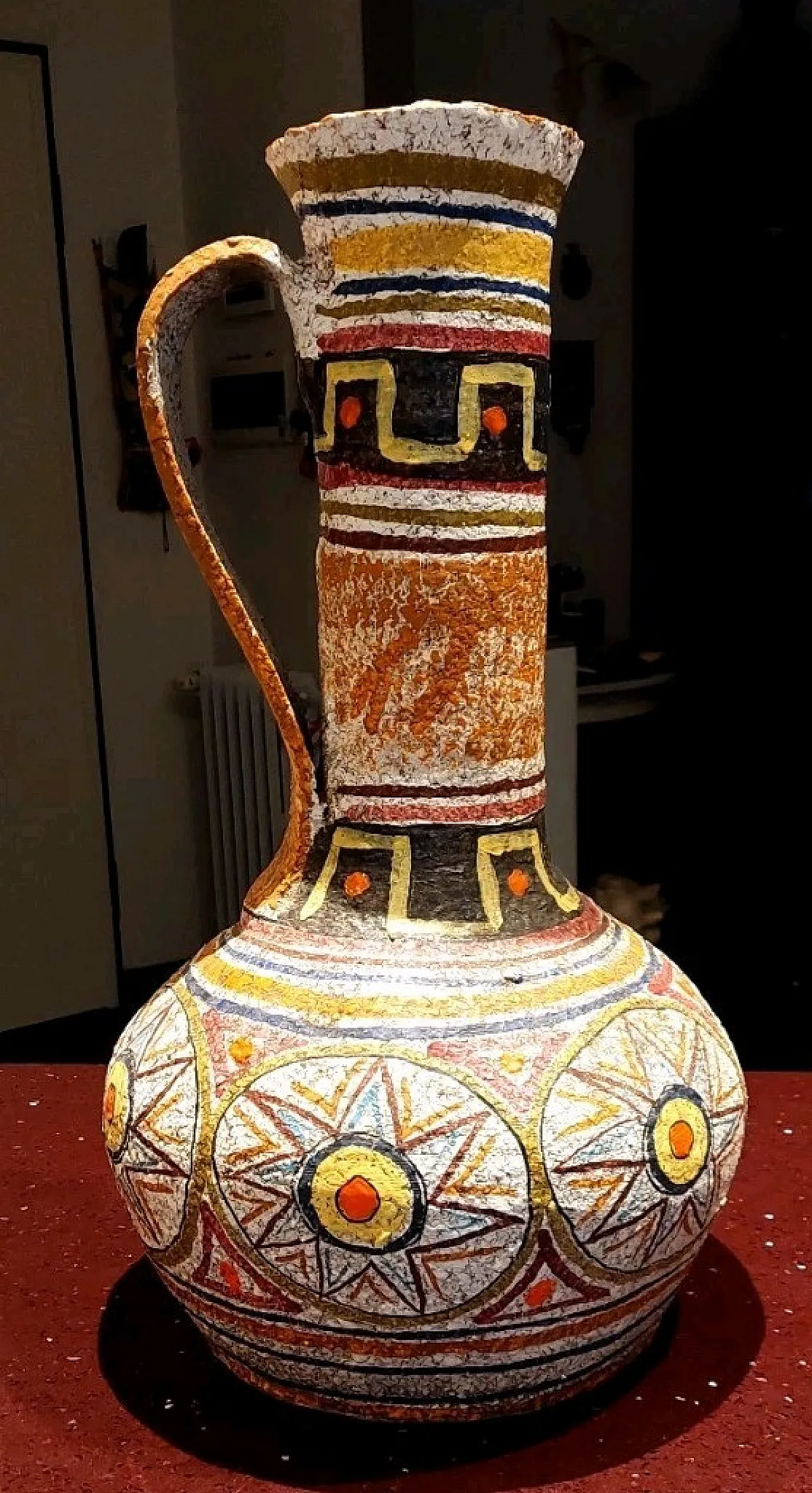 Vaso in ceramica smaltata di Mamma Ró Lucca, fine '900 3