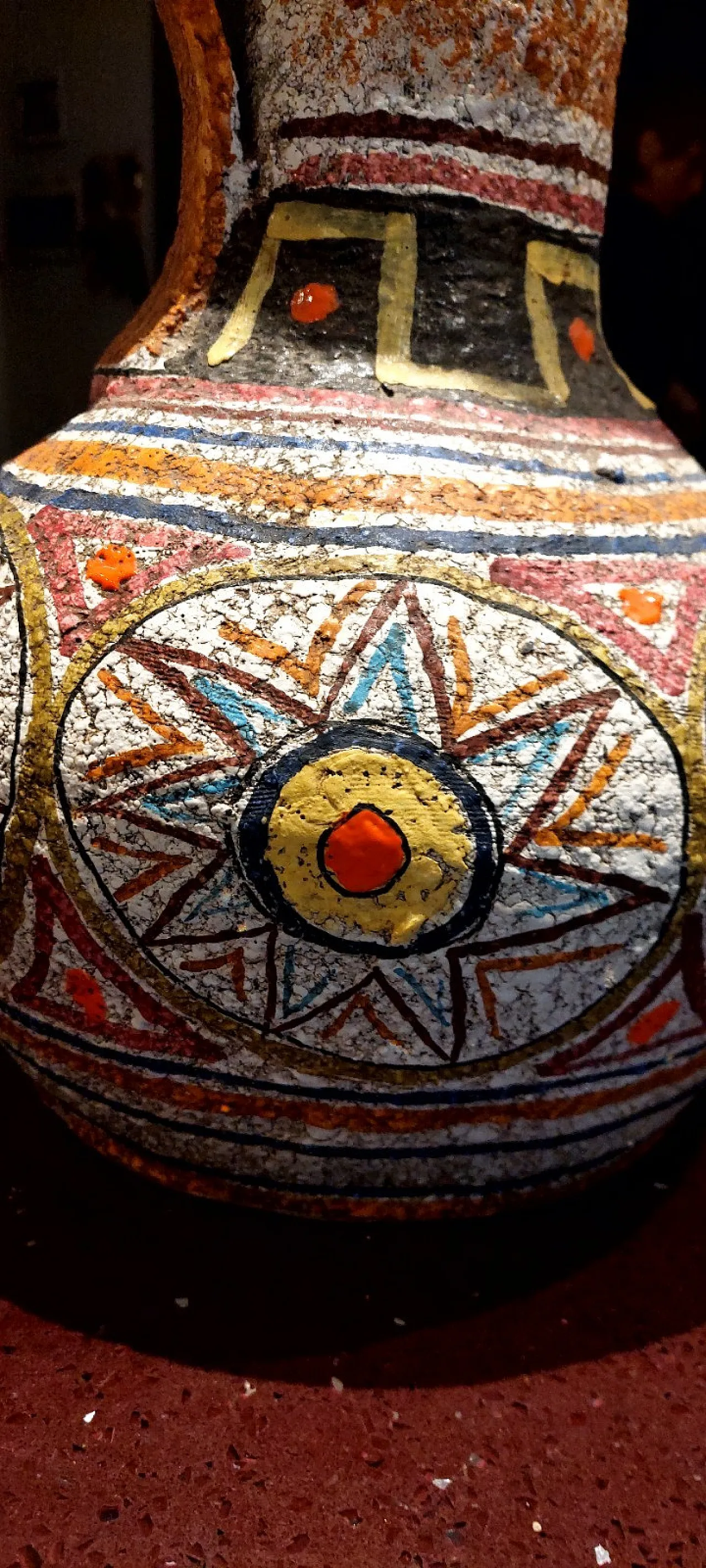 Vaso in ceramica smaltata di Mamma Ró Lucca, fine '900 4