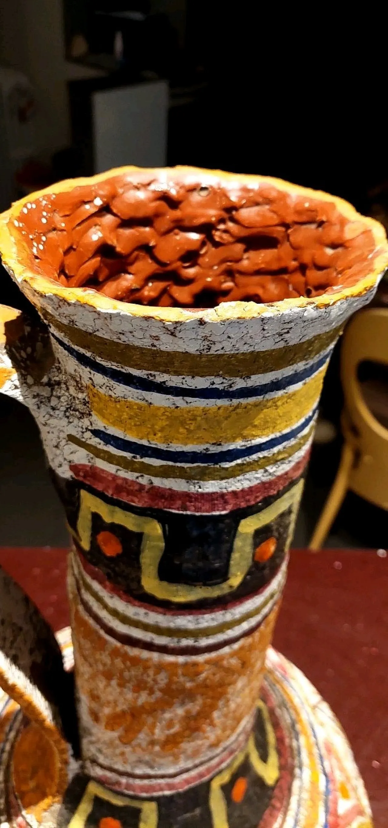 Vaso in ceramica smaltata di Mamma Ró Lucca, fine '900 6