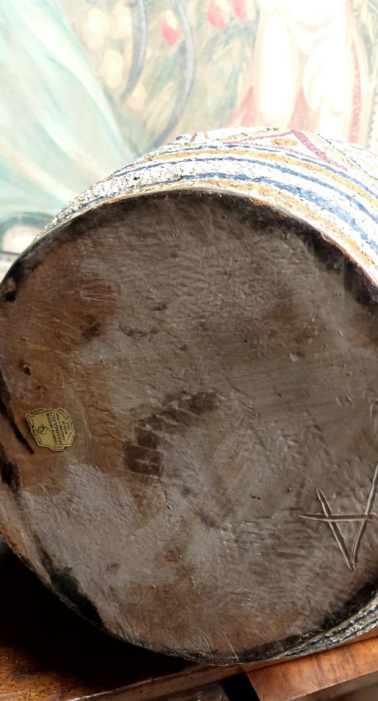 Vaso in ceramica smaltata di Mamma Ró Lucca, fine '900 10