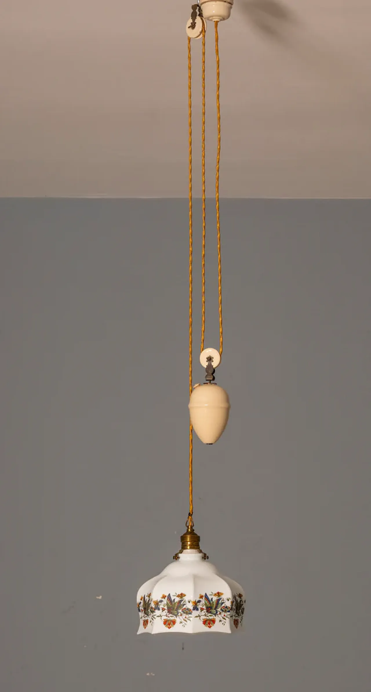 Paralume pendente in vetro, metà '900 7