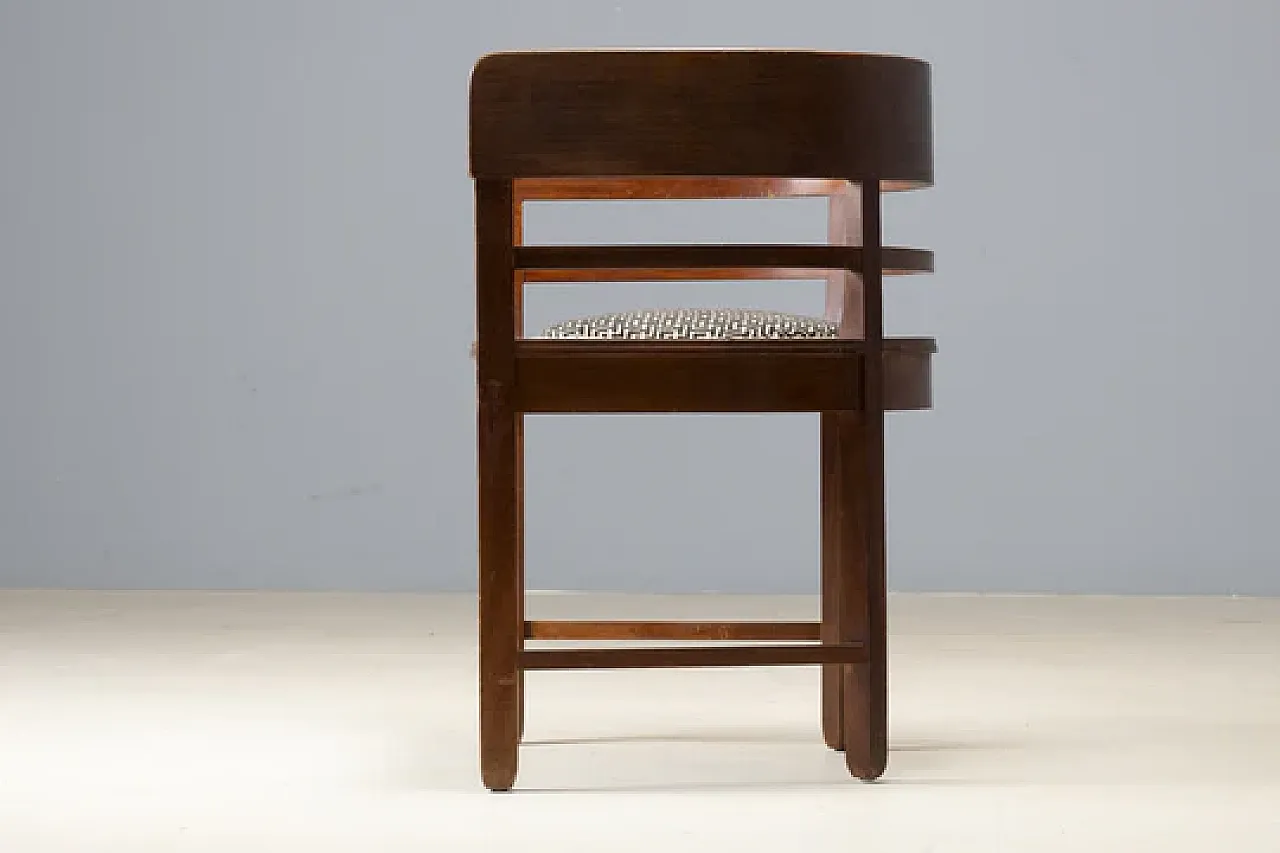 Poltrona con schienale intarsiato, '900 7