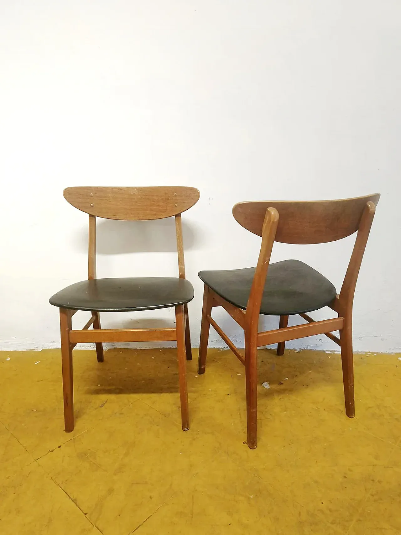 Pair of Farstrup Chairs Model 210 Danish in teak, 1950s 2