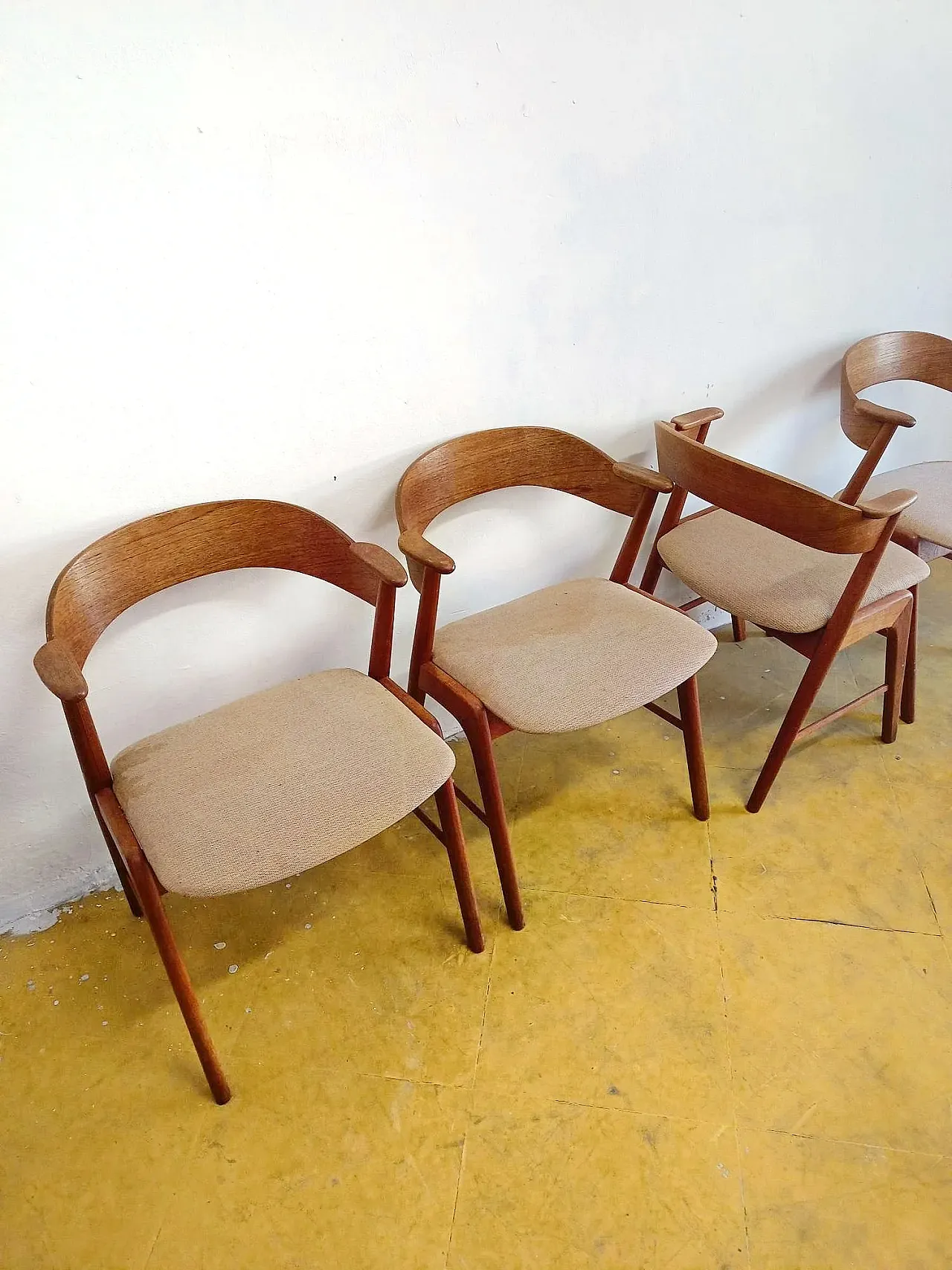 4 chairs by Kai Kristiansen Danish, 1950s 1