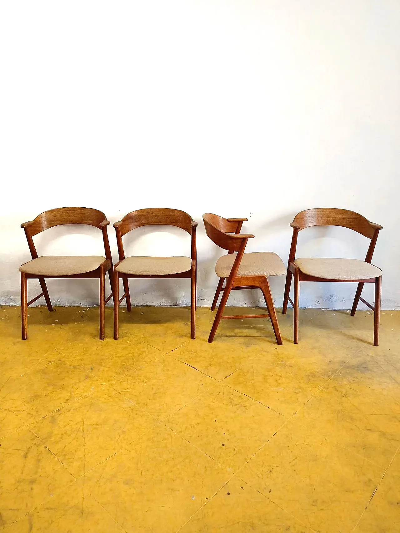 4 chairs by Kai Kristiansen Danish, 1950s 2