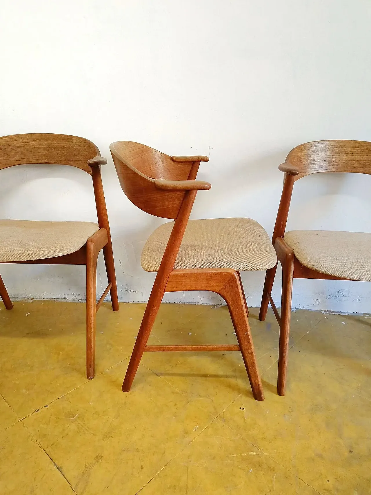 4 chairs by Kai Kristiansen Danish, 1950s 4