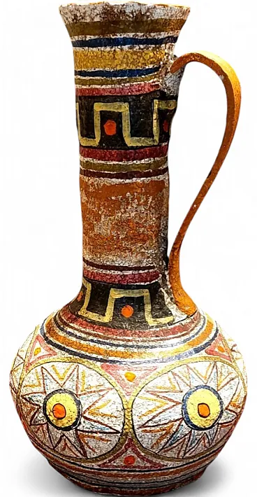 Vaso in ceramica smaltata di Mamma Ró Lucca, fine '900