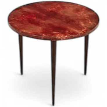 Tavolino basso in pergamena di Aldo Tura, anni '50